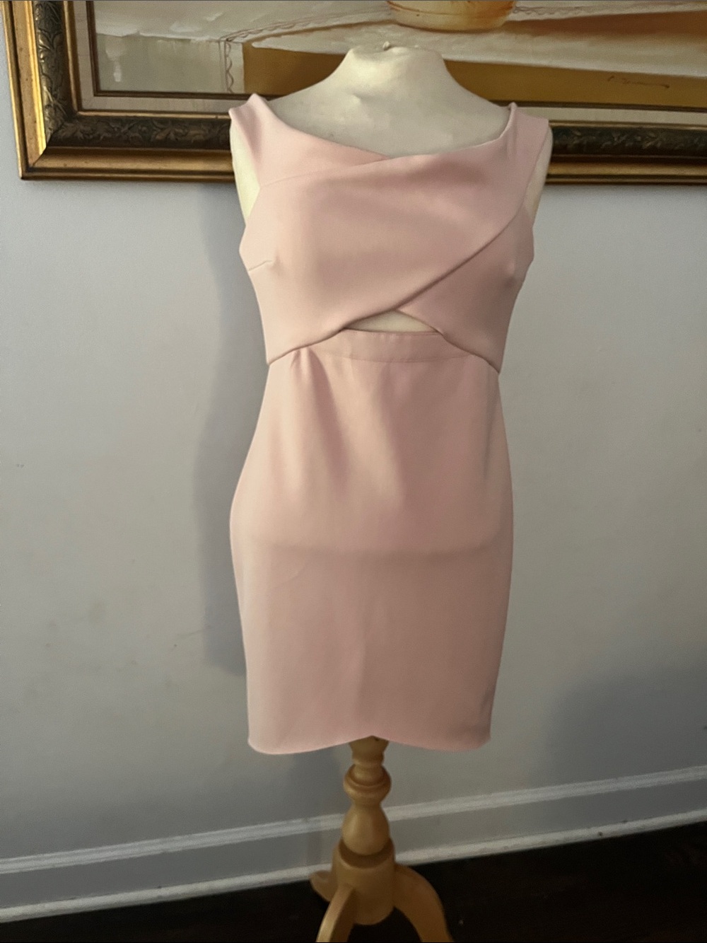 bec + bridge Pale Pink Sleeveless Cutout Sheath Dress